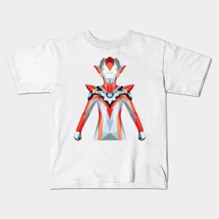 Ultrawoman Grigio (Low Poly Style) Kids T-Shirt